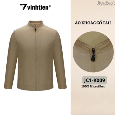 Áo khoác jacket nam trung niên Vĩnh Tiến 2 lớp cổ tàu cao cấp – Sang trọng, giảm còn 950k 7