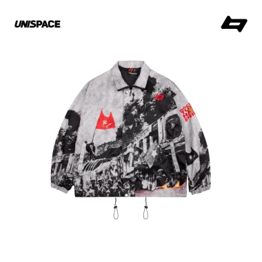 Áo khoác jacket UniSpace Freedom form rộng unisex nam nữ - Giá ưu đãi 420.000₫