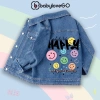 Áo khoác jean bé BabyloveGO chất denim mềm mại, in hình, giao mẫu ngẫu nhiên, giá 299k 3