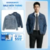 Áo khoác jean nam Classic ICON DENIM - Chất liệu dày dặn, giá 569k giảm sâu
