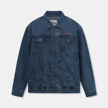 Áo khoác jean nam Classic ICON DENIM - Chất liệu dày dặn, giá 569k giảm sâu 4
