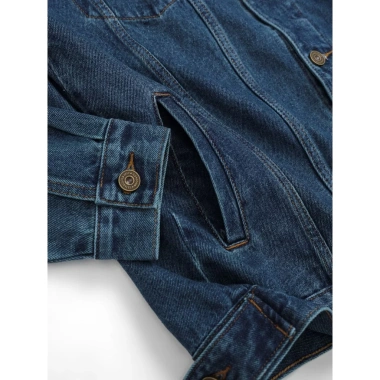 Áo khoác jean nam Classic ICON DENIM - Chất liệu dày dặn, giá 569k giảm sâu 8