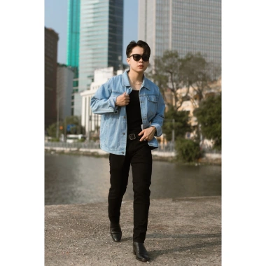 Áo khoác jean nam LADOS-32.123 dày dặn, nam tính, cao cấp xu hướng 2.026 giảm 326k
