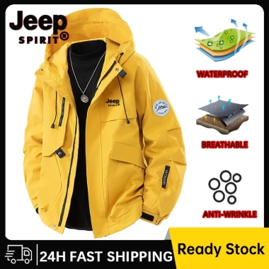 Áo khoác Jeep Spirit chống nước và gió, thích hợp cho xe máy, dã ngoại - Giá chỉ 861.840đ
