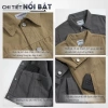 Áo khoác kaki nam form ngắn LADOS-2.128 chất vải dày dặn, streetwear năng động, giá 326.000 VND 2