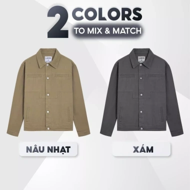 Áo khoác kaki nam form ngắn LADOS-2.128 chất vải dày dặn, streetwear năng động, giá 326.000 VND 6