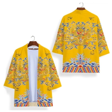 Áo khoác Kimono Nhật Bản, Trung Quốc – Dáng rộng Ukiyo‑e, áo choàng rồng, cardigan cosplay giá 158.448₫