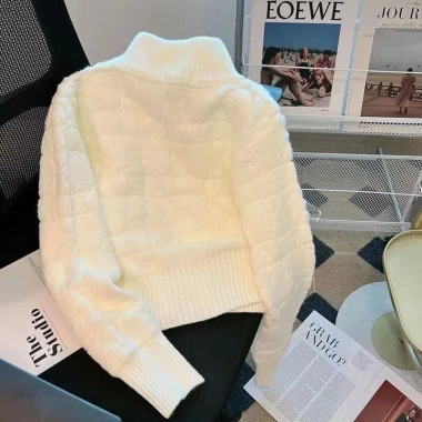 Áo khoác len cardigan dài tay croptop dày dặn xu hướng Hàn NGOMINH SP211 giảm giá 259k 6