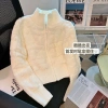 Áo khoác len cardigan dài tay họa tiết dập nổi KUNKUN SP211 Quảng Châu giảm giá 249k