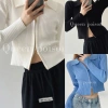 Áo khoác len cardigan dệt kim croptop 2 chiều khóa kéo hottrend KHOSI SP227 Giá chỉ 169.000₫