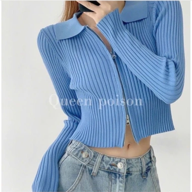 Áo khoác len cardigan dệt kim croptop 2 chiều khóa kéo hottrend KHOSI SP227 Giá chỉ 169.000₫ 9 Áo khoác len cardigan dệt kim croptop 2 chiều khóa kéo hottrend KHOSI SP227 Giá chỉ 169.000₫ 9