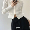 Áo khoác len cardigan dệt kim croptop 2 chiều khóa kéo hottrend KHOSI SP227 Giá chỉ 169.000₫ 10