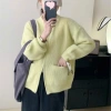 Áo khoác len cardigan dệt kim khóa kéo dày mịn phong cách Hàn Quốc Big Size SP50 Giá 219k 5