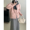Áo khoác len cardigan dệt kim khóa kéo dày mịn phong cách Hàn Quốc Big Size SP50 Giá 219k 7