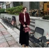 Áo khoác len dệt kim đỏ dài cúc vàng Loại 1, dễ phối đồ, 2Monday AK9, chỉ 199k 6