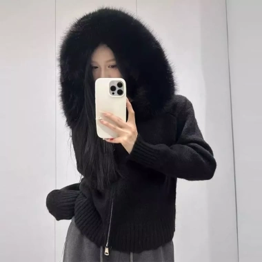 Áo khoác len dệt kim Hàn Quốc retro sang trọng - Thu Đông, giảm giá, chỉ 412.214 VND 4