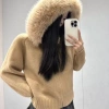 Áo khoác len dệt kim Hàn Quốc retro sang trọng - Thu Đông, giảm giá, chỉ 412.214 VND 9