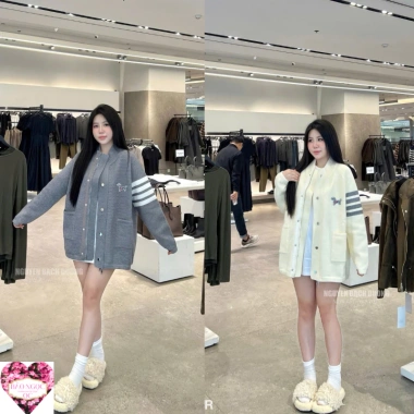 Áo khoác len Thome dày mềm form rộng giấu quần freesize Quảng Châu - 636.500₫ Áo khoác len Thome dày mềm form rộng giấu quần freesize Quảng Châu - 636.500₫