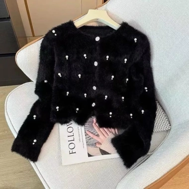 Áo khoác lông Cadigan cúc ngọc đinh đá Siu Hót QCL1 freesize - Giá 269k (giảm từ 344k) 6 Áo khoác lông Cadigan cúc ngọc đinh đá Siu Hót QCL1 freesize - Giá 269k (giảm từ 344k) 6