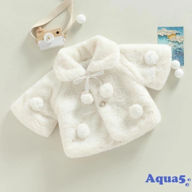 Áo khoác lông cánh dơi màu trơn dễ thương cho bé gái - Giá giảm 203.904₫ 2