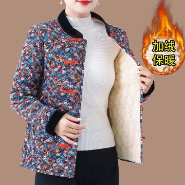 Áo khoác lông cừu dày cho phụ nữ trung niên – lớn, Trung Hoa, ấm áp, 410.797đ 3