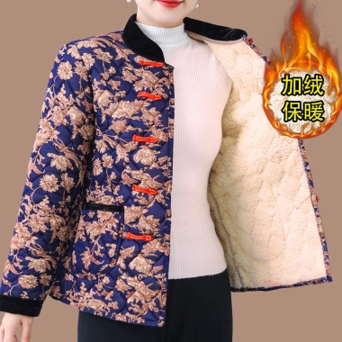 Áo khoác lông cừu dày cho phụ nữ trung niên – lớn, Trung Hoa, ấm áp, 410.797đ 5