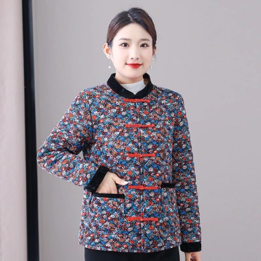 Áo khoác lông cừu dày cho phụ nữ trung niên – lớn, Trung Hoa, ấm áp, 410.797đ 7