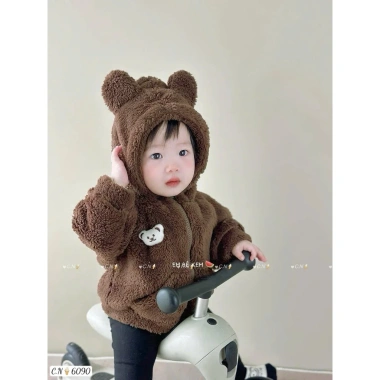 Áo khoác lông cừu Hàn Quốc cho bé 8-25kg - Dày dặn, ấm áp, phong cách Tini Kids - Giá ưu đãi 169k 4