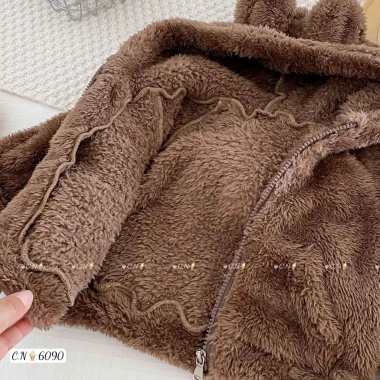 Áo khoác lông cừu Hàn Quốc cho bé 8-25kg - Dày dặn, ấm áp, phong cách Tini Kids - Giá ưu đãi 169k 8