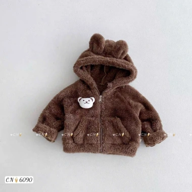 Áo khoác lông cừu Hàn Quốc cho bé 8-25kg - Dày dặn, ấm áp, phong cách Tini Kids - Giá ưu đãi 169k 9