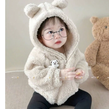 Áo khoác lông cừu Hàn Quốc cho bé 8-25kg - Dày dặn, ấm áp, phong cách Tini Kids - Giá ưu đãi 169k 10