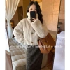 Áo khoác lông dày ngắn cổ đứng giữ ấm mùa thu đông retro nữ giá chỉ 124.027 VND 6