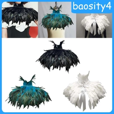 Áo khoác lông giả Gothic quấn vai - Phong cách hóa trang lễ hội, giảm giá 453.600₫ 9