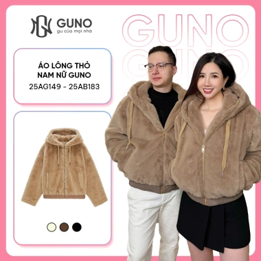 Áo khoác lông GUNO chính hãng – Mềm mịn, ấm áp, da cao cấp không bong, chỉ 625k