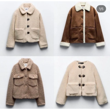 Áo khoác lông lót cừu phông Zara xuất khẩu - siêu ấm, giảm còn 620.000đ, giá gốc 750.200đ