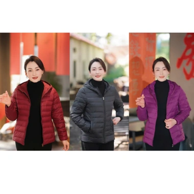 Áo khoác lông vũ trung niên nữ siêu nhẹ ấm, size 47-83kg, áo phao cho mẹ bà, mã A12 giảm còn 517.500₫ 4 Áo khoác lông vũ trung niên nữ siêu nhẹ ấm, size 47-83kg, áo phao cho mẹ bà, mã A12 giảm còn 517.500₫ 4