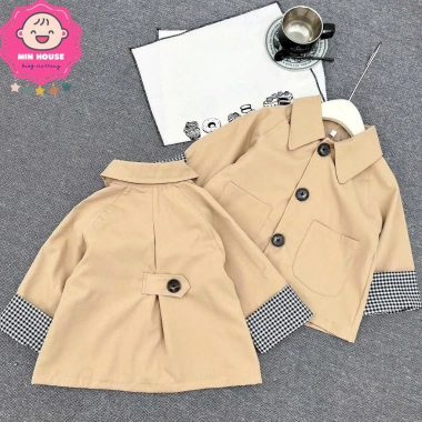 Áo khoác măng tô 2 lớp xinh xắn cho bé gái mùa thu đông 10-30kg nhẹ giữ ấm giá 159k 2 Áo khoác măng tô 2 lớp xinh xắn cho bé gái mùa thu đông 10-30kg nhẹ giữ ấm giá 159k 2