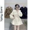 Áo khoác măng tô cổ sen nữ phong cách Hàn Quốc - Giá chỉ 316.000đ giảm mạnh 4