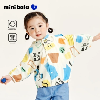 Áo khoác mỏng Minibala trẻ em cotton nguyên chất chống nắng mùa hè, thoáng khí, điều hòa không khí giảm giá 336.960₫