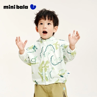 Áo khoác mỏng Minibala trẻ em cotton nguyên chất chống nắng mùa hè, thoáng khí, điều hòa không khí giảm giá 336.960₫