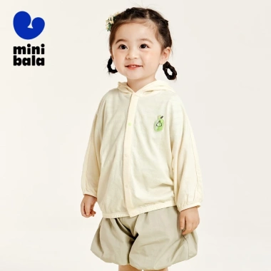 Áo khoác mỏng Minibala trẻ em cotton nguyên chất chống nắng mùa hè, thoáng khí, điều hòa không khí giảm giá 336.960₫