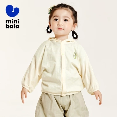 Áo khoác mỏng Minibala trẻ em cotton nguyên chất chống nắng mùa hè, thoáng khí, điều hòa không khí giảm giá 336.960₫