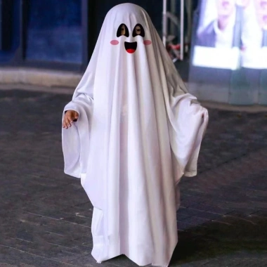 Áo Khoác Mũ Tiệp Halloween - Poncho Ma Trắng Đáng Sợ, Cosplay Giá 149.904₫ 4