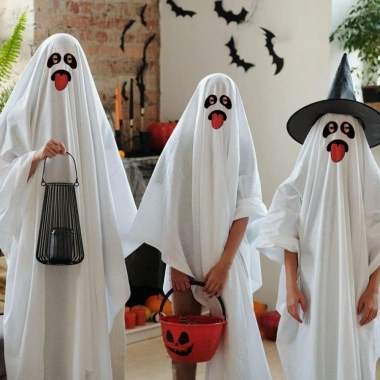 Áo Khoác Mũ Tiệp Halloween - Poncho Ma Trắng Đáng Sợ, Cosplay Giá 149.904₫ 7