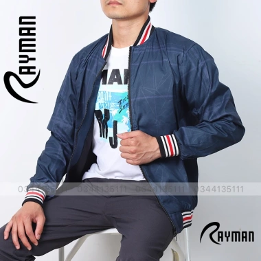 Áo Khoác Nam 2 Lớp Big Size Rayman Bomber Dù Gió Đen Xanh Đen Kem Giá 211.200₫
