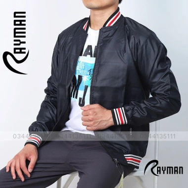 Áo Khoác Nam 2 Lớp Big Size Rayman Bomber Dù Gió Đen Xanh Đen Kem Giá 211.200₫