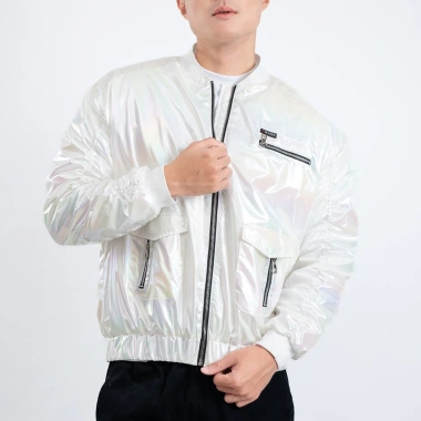 Áo khoác nam bomber OGADIN OAK007 phản quang, cản gió, chống nước - Giá 299.000₫