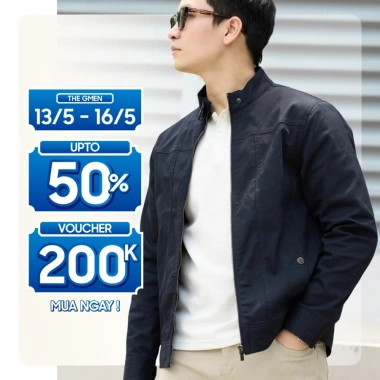 Áo khoác nam dài tay Mono Kaki Jacket chất liệu kaki dày, đứng form - THE GMEN ELEGANT EST 2.017 - Giá 689.000 VND