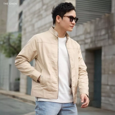 Áo khoác nam dài tay Mono Kaki Jacket chất liệu kaki dày, đứng form - THE GMEN ELEGANT EST 2.017 - Giá 689.000 VND