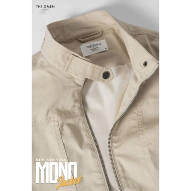 Áo khoác nam dài tay Mono Kaki Jacket chất liệu kaki dày, đứng form - THE GMEN ELEGANT EST 2.017 - Giá 689.000 VND